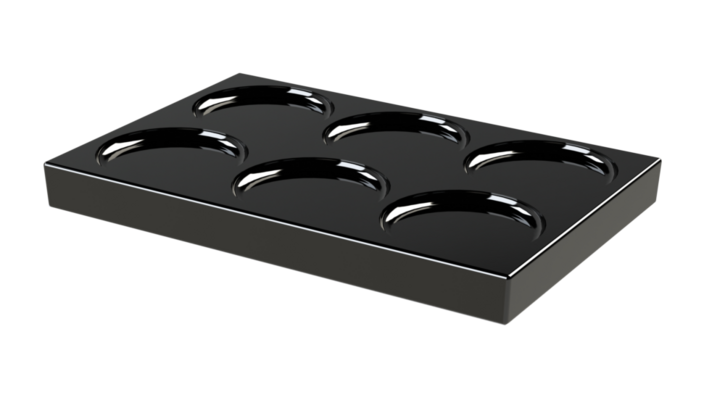 Black Secondary Reversible Tray